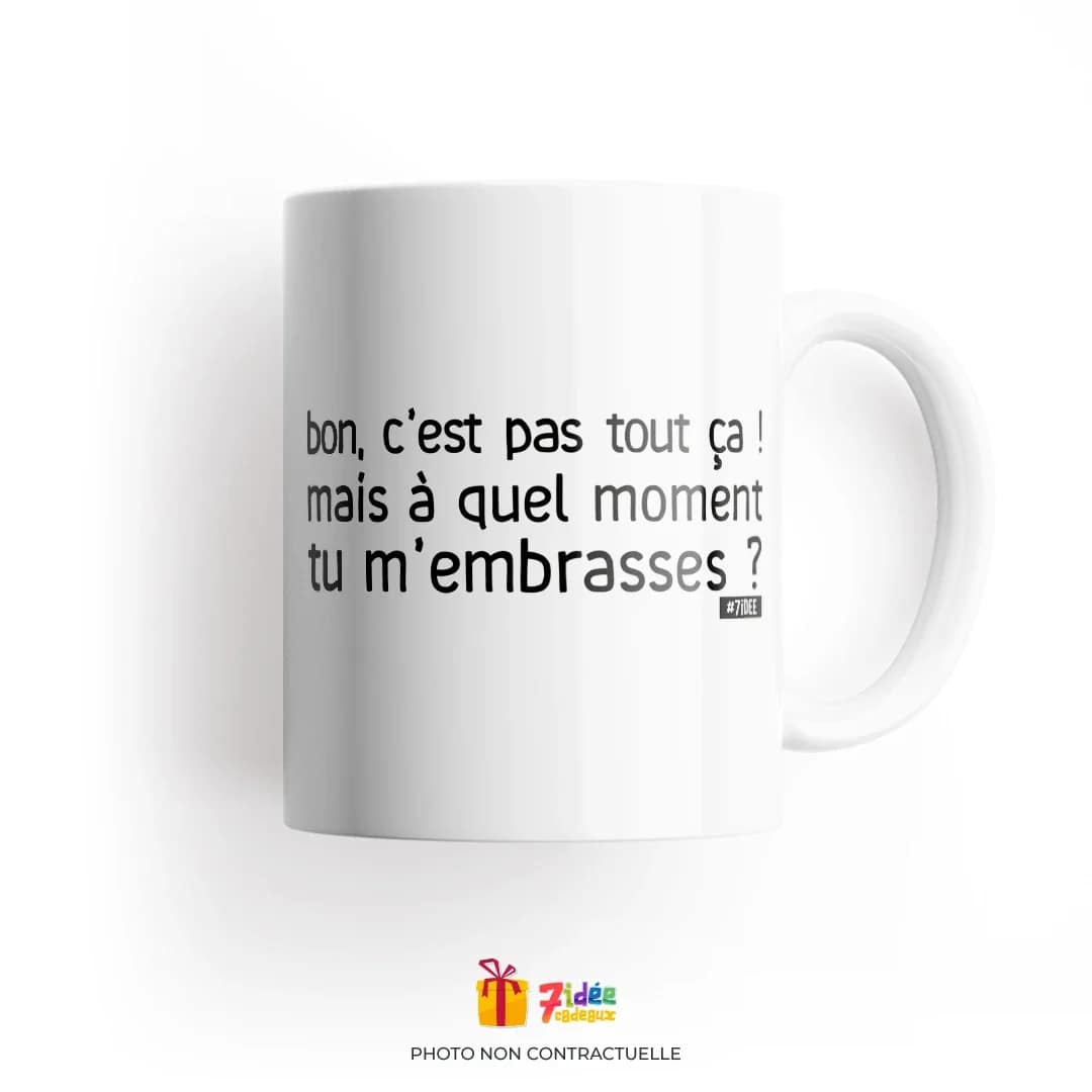 Mug "Alors... tu m'embrasses ?" | 7idée cadeaux