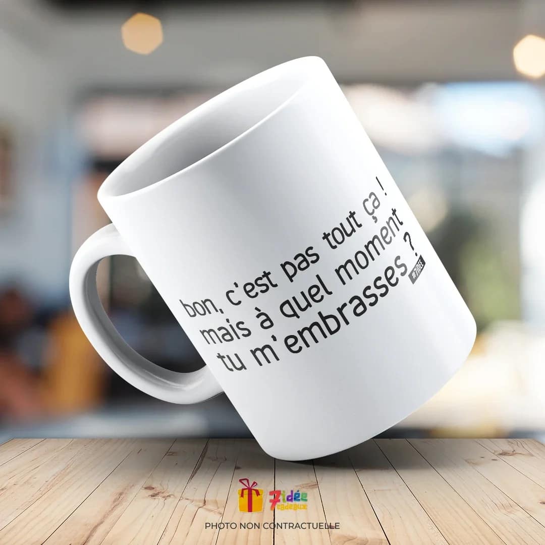 Mug "Alors... tu m'embrasses ?" | 7idée cadeaux