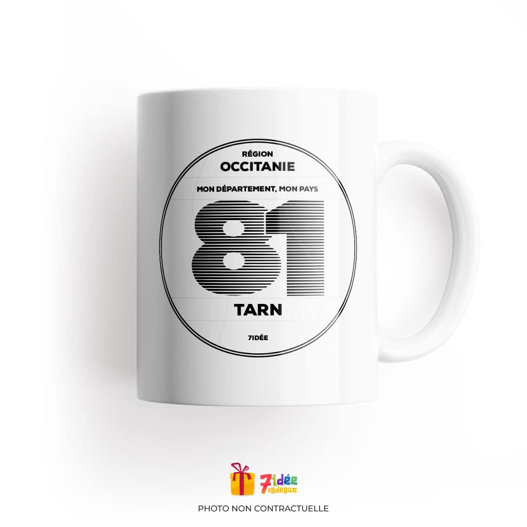 Mug "Mon département, mon pays" : Département 81 | 7idée cadeaux