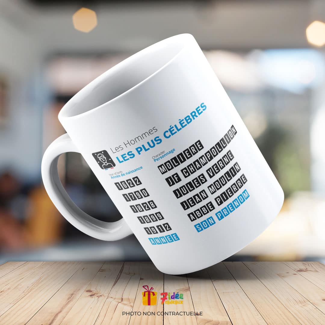 Mug "Les hommes les plus célèbres" | 7idée cadeaux
