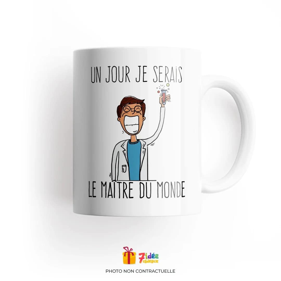 Mug "Un jour je serais le maître du monde" | 7idée cadeaux