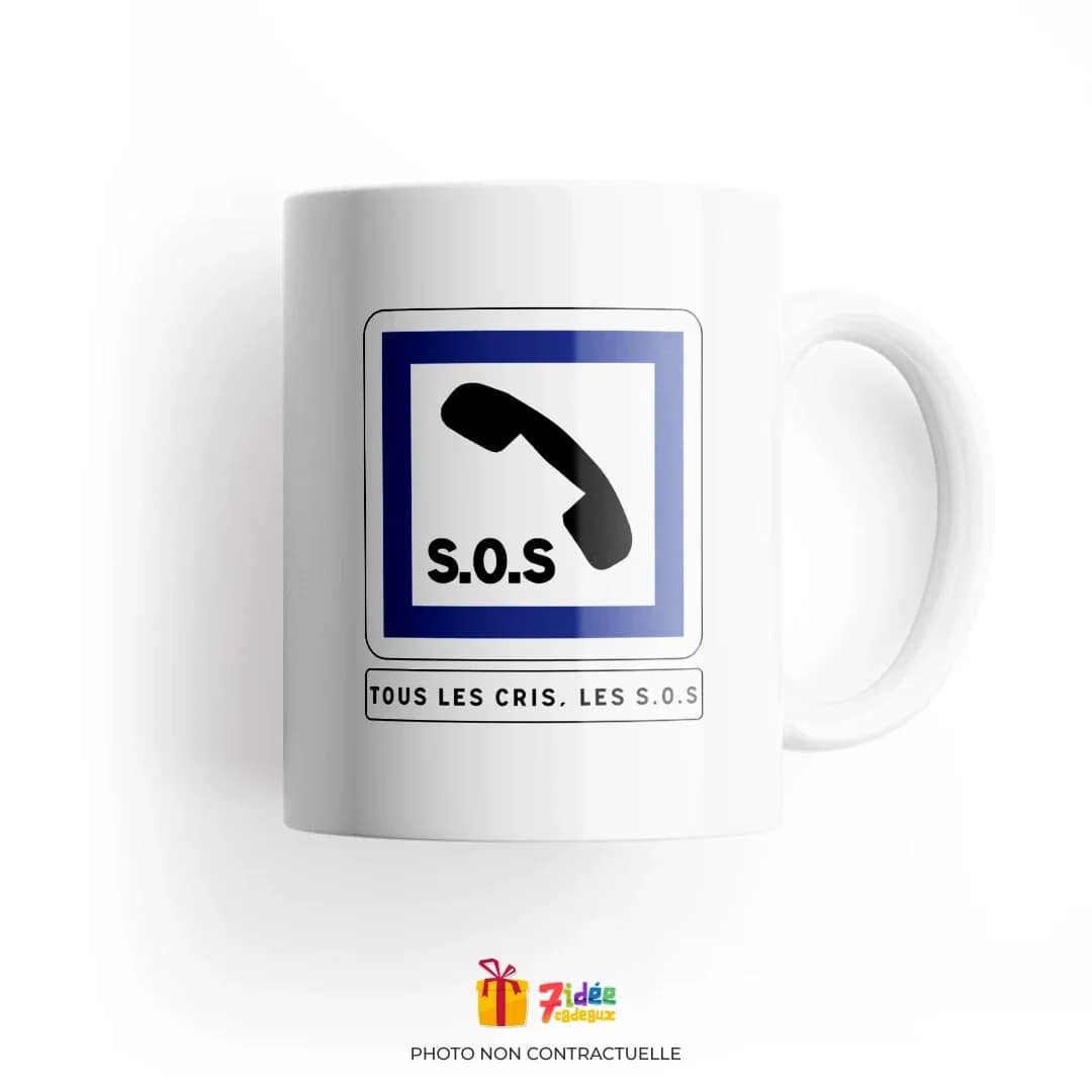 Mug "Tous les cris les S.O.S." | 7idée cadeaux