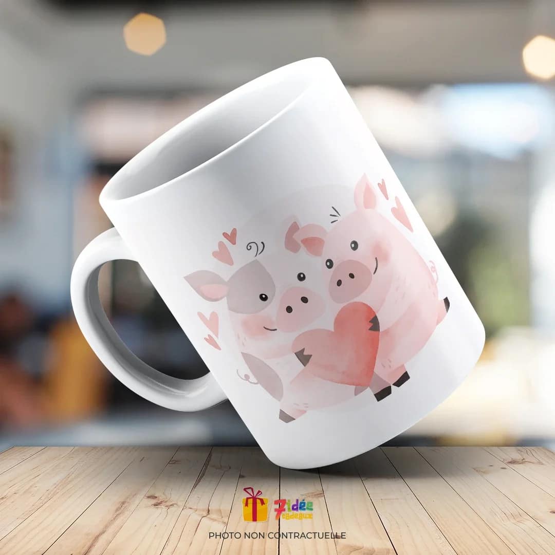 Mug "Les cochonneries, c'est mieux à deux !" | 7idée cadeaux
