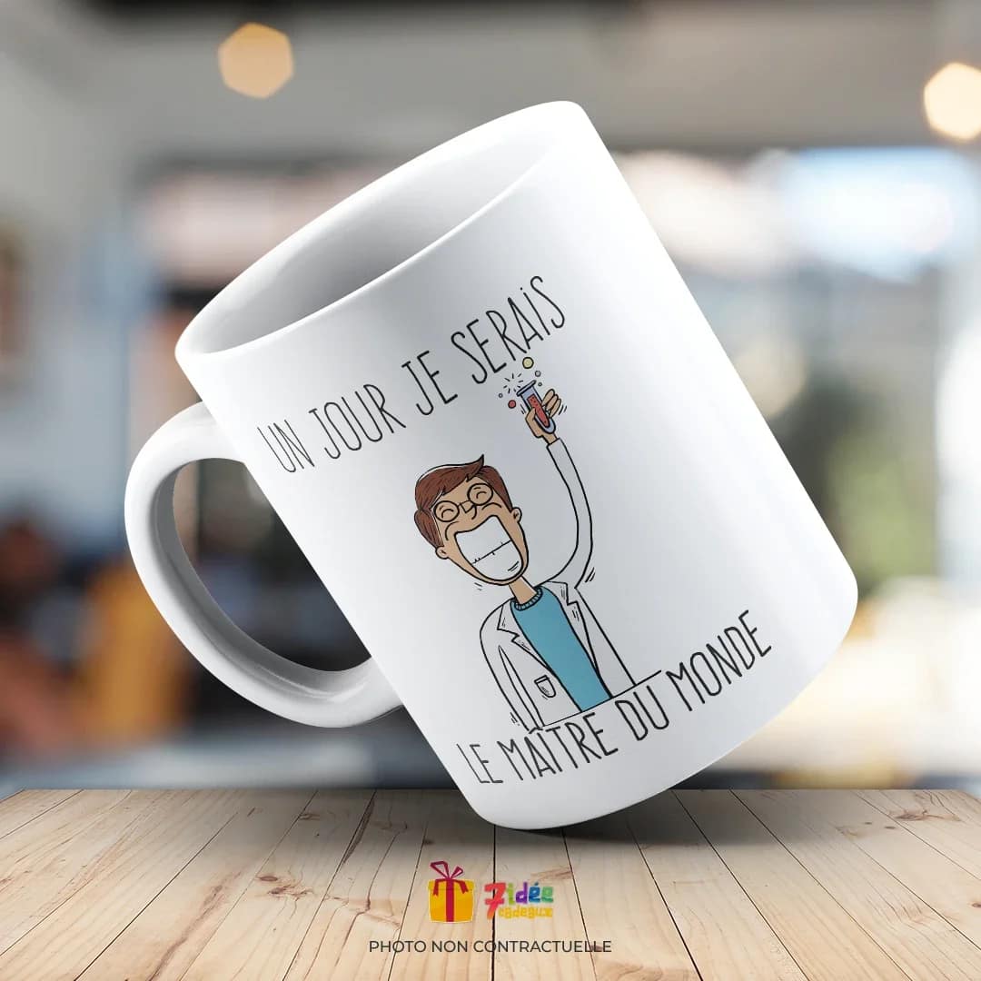 Mug "Un jour je serais le maître du monde" | 7idée cadeaux