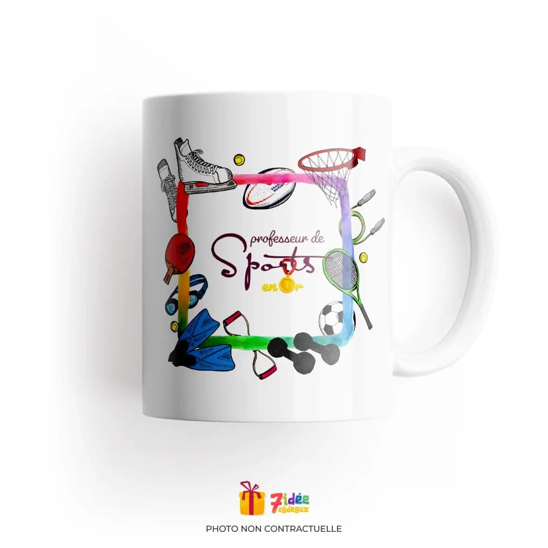Mug "Professeur de Sports en Or" | 7idée cadeaux