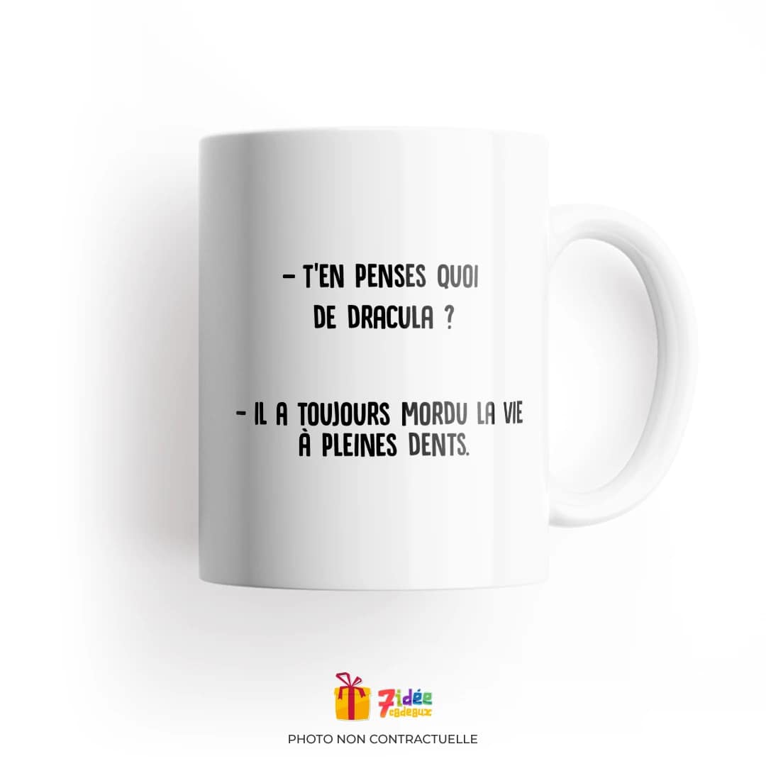 Mug "T'en penses quoi de Dracula" | 7idée cadeaux