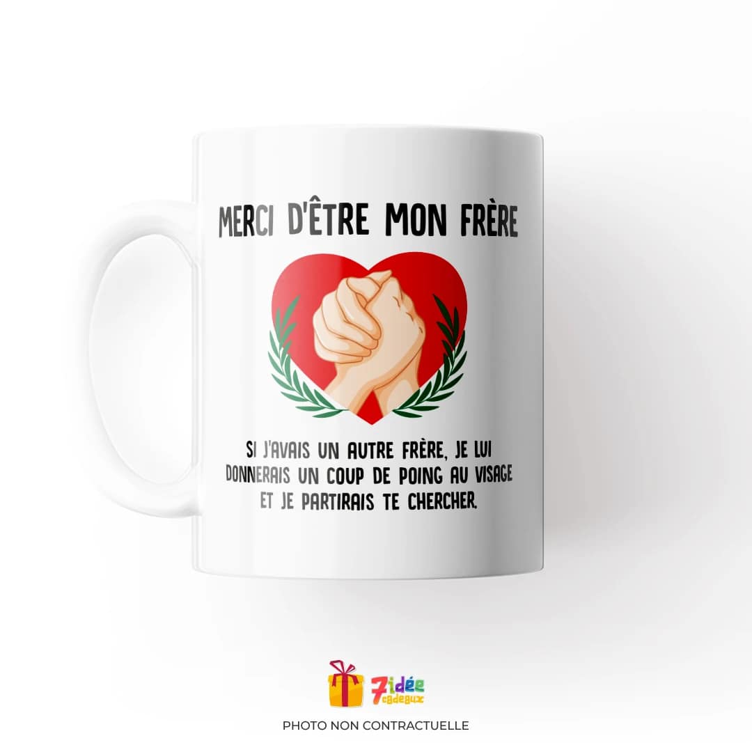 Mug "Merci d'être mon frère" | 7idée cadeaux