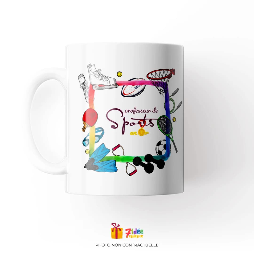 Mug "Professeur de Sports en Or" | 7idée cadeaux