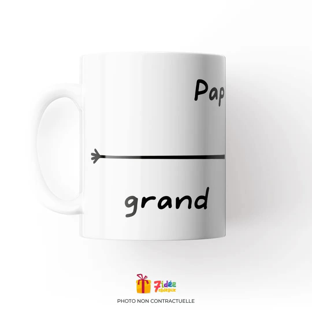 Mug "Papa, je t'aime grand comme ça" : Garçon | 7idée cadeaux