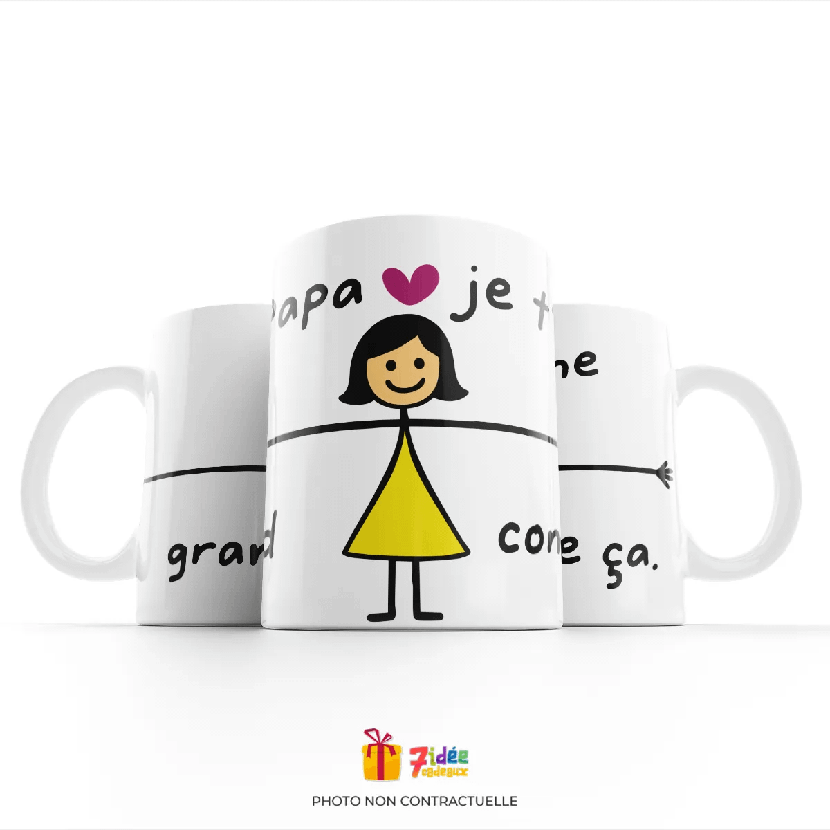 Mug « Papa, je t’aime grand comme ça »