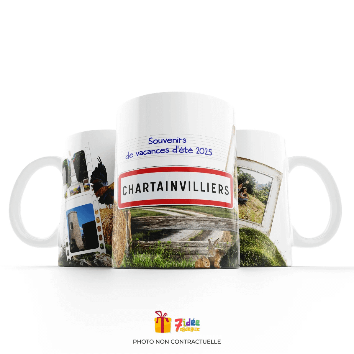 Mug "Souvenirs - La campagne" : Chartainvilliers | 7idée cadeaux