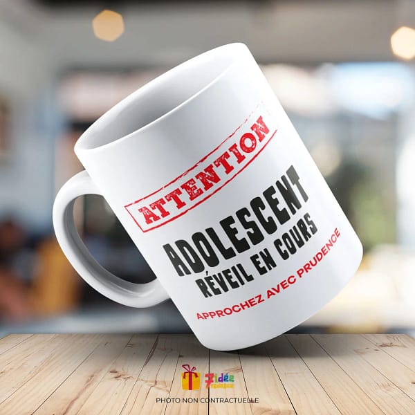 Mug Adolescent "Réveil en cours" | 7idée cadeaux