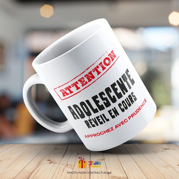Mug Adolescente "Réveil en cours" | 7idée cadeaux