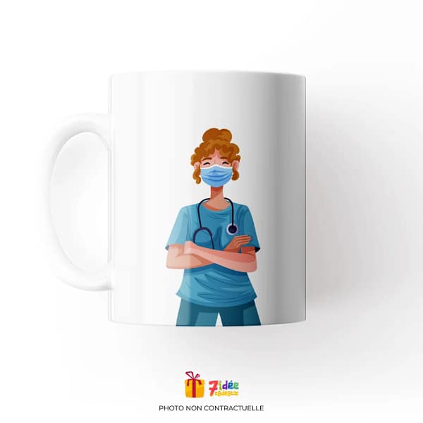 Mug "Les infirmières ne peuvent pas soigner la stupidité mais elles peuvent l'endormir" | 7idée cadeaux