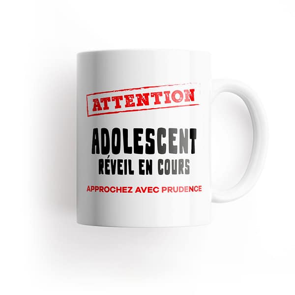 Mug Adolescent "Réveil en cours" | 7idée cadeaux