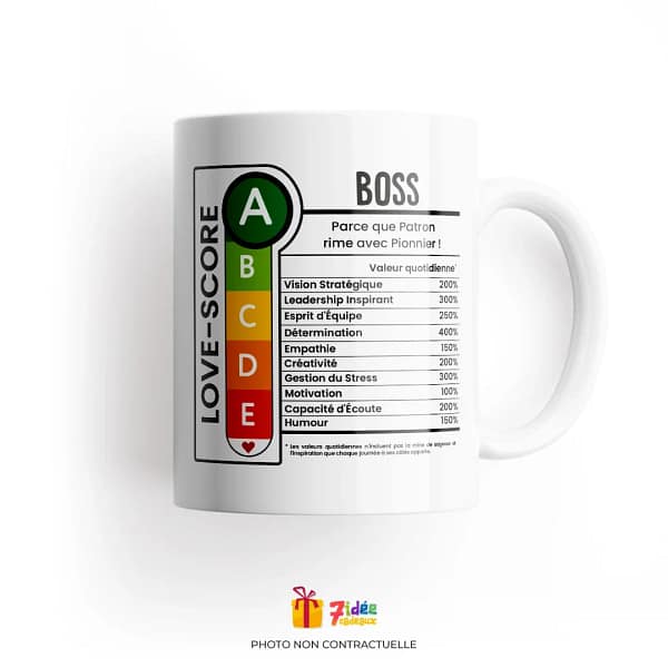 Mug Love-Score "Boss" | 7idée cadeaux