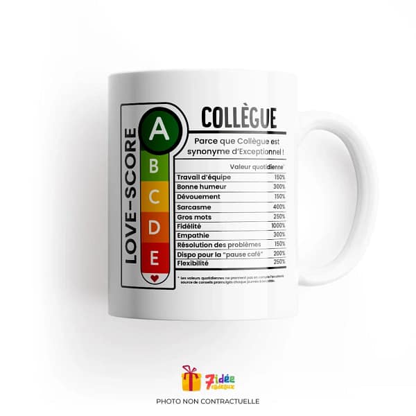 Mug Love-Score "Collègue" | 7idée cadeaux