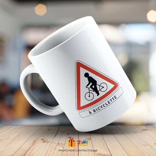 Mug "À bicyclette" | 7idée cadeaux