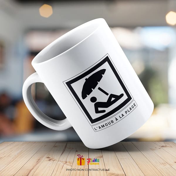 Mug "L'amour à la plage" | 7idée cadeaux