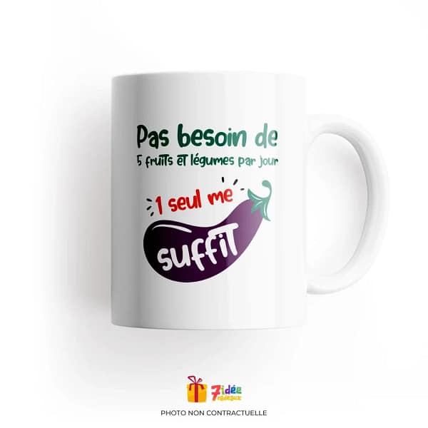 Mug "1 seul me suffit" | 7idée cadeaux