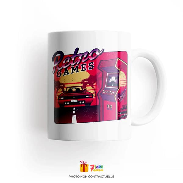 Mug "Retro Games Auto/Arcade" | 7idée cadeaux