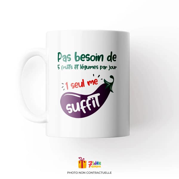 Mug "1 seul me suffit" | 7idée cadeaux