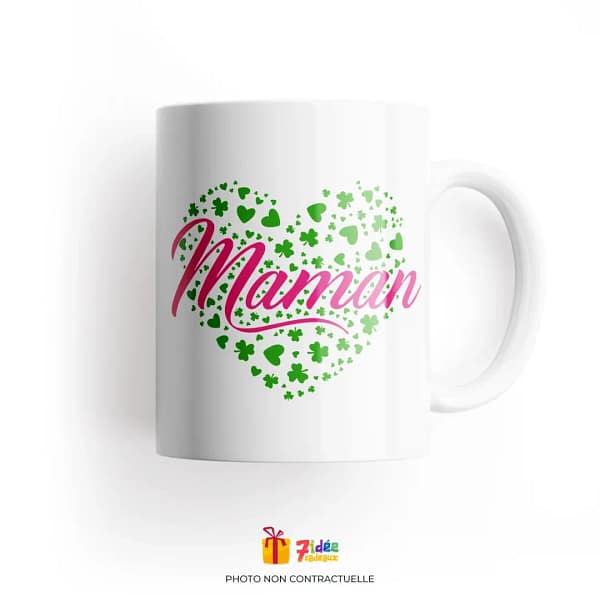 Mug "Cœur de Trèfles" | 7idée cadeaux