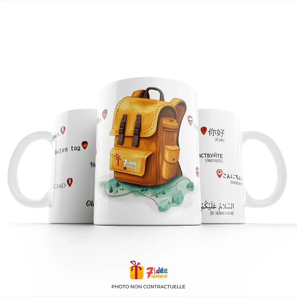 Mug "Bonjour le monde" | 7idée cadeaux