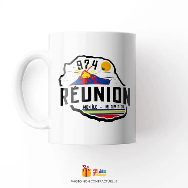 Mug "Réunion. Mon île - Mi aim a ou" | 7idée cadeaux